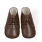 Chaussures bottines cuir chocolat les enfantines