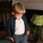 Cardigan Chevreuil vert sapin les enfantines