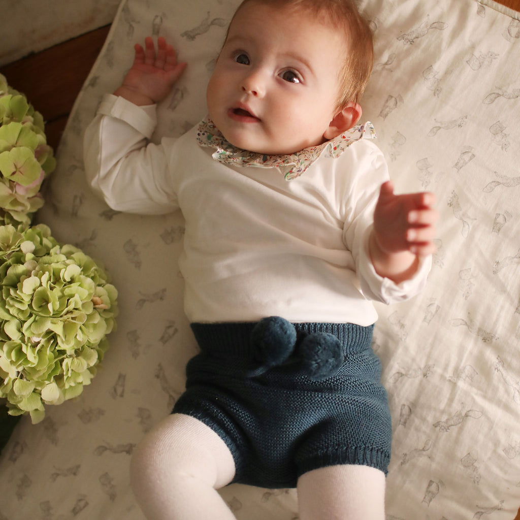 Bloomer Souris laine vert sapin les enfantines