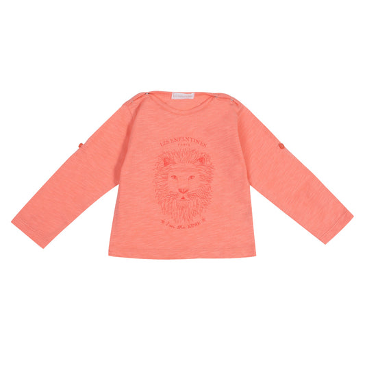 t-shirt manchot abricot Les Enfantines