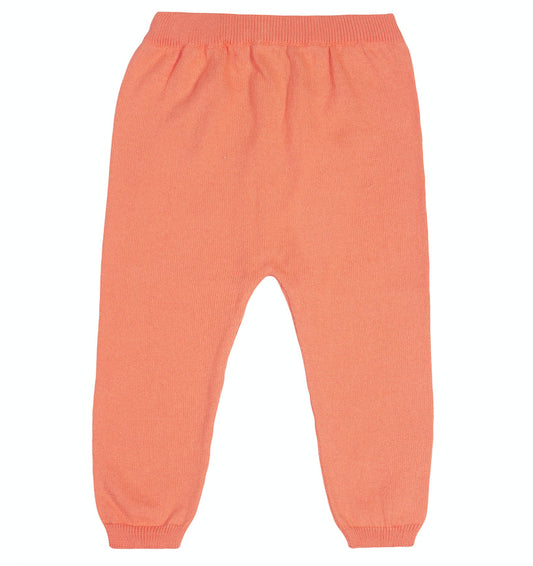 Pantalon maille abricot Les Enfantines