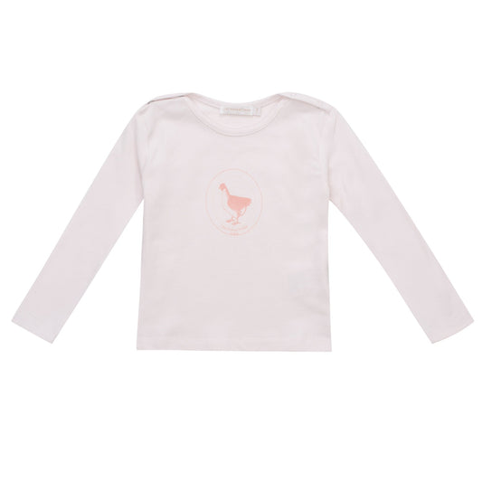 T-shirt manchot rose pâle Les Enfantines