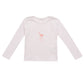 T-shirt manchot rose pâle les enfantines