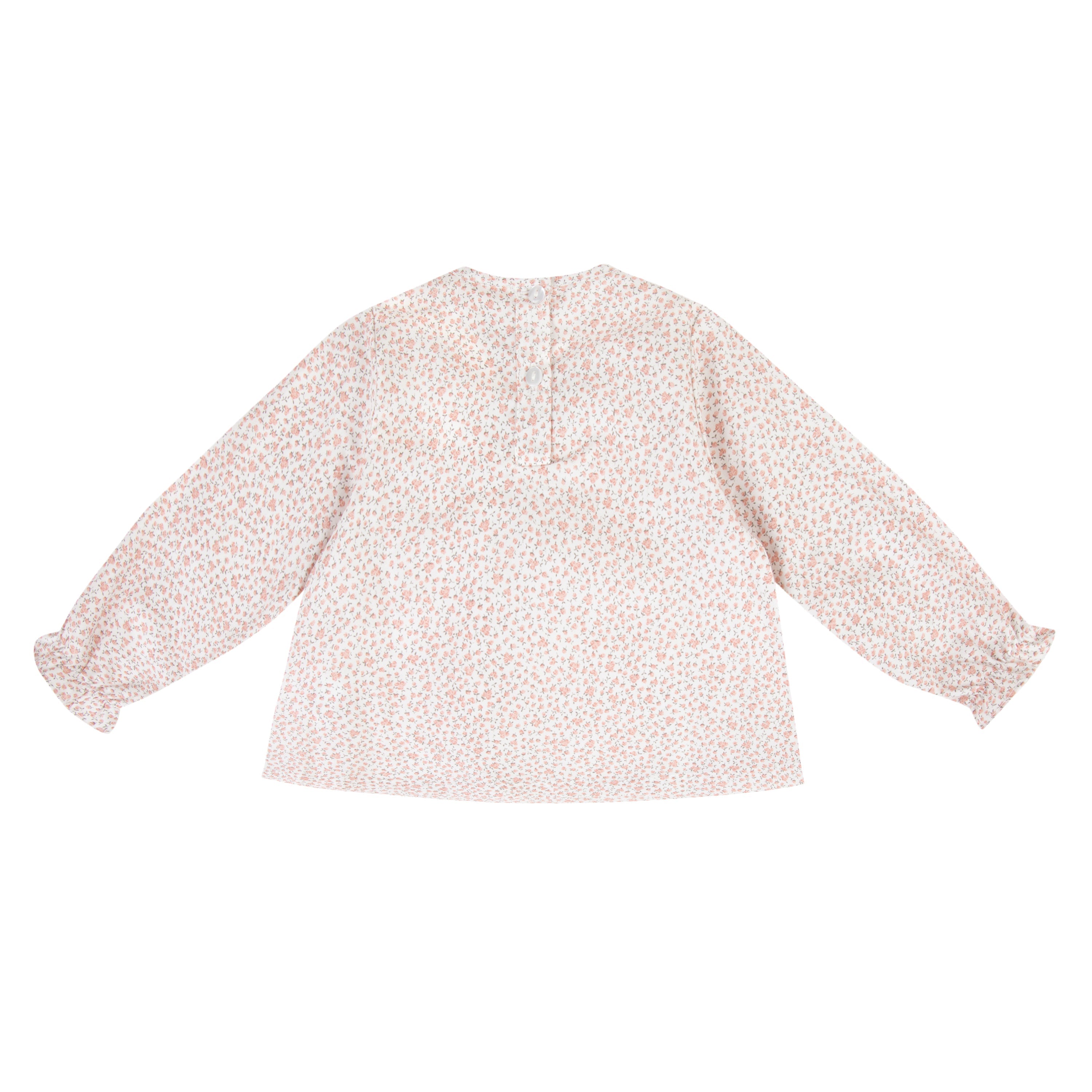 Blouse Licorne oeillets roses Les Enfantines