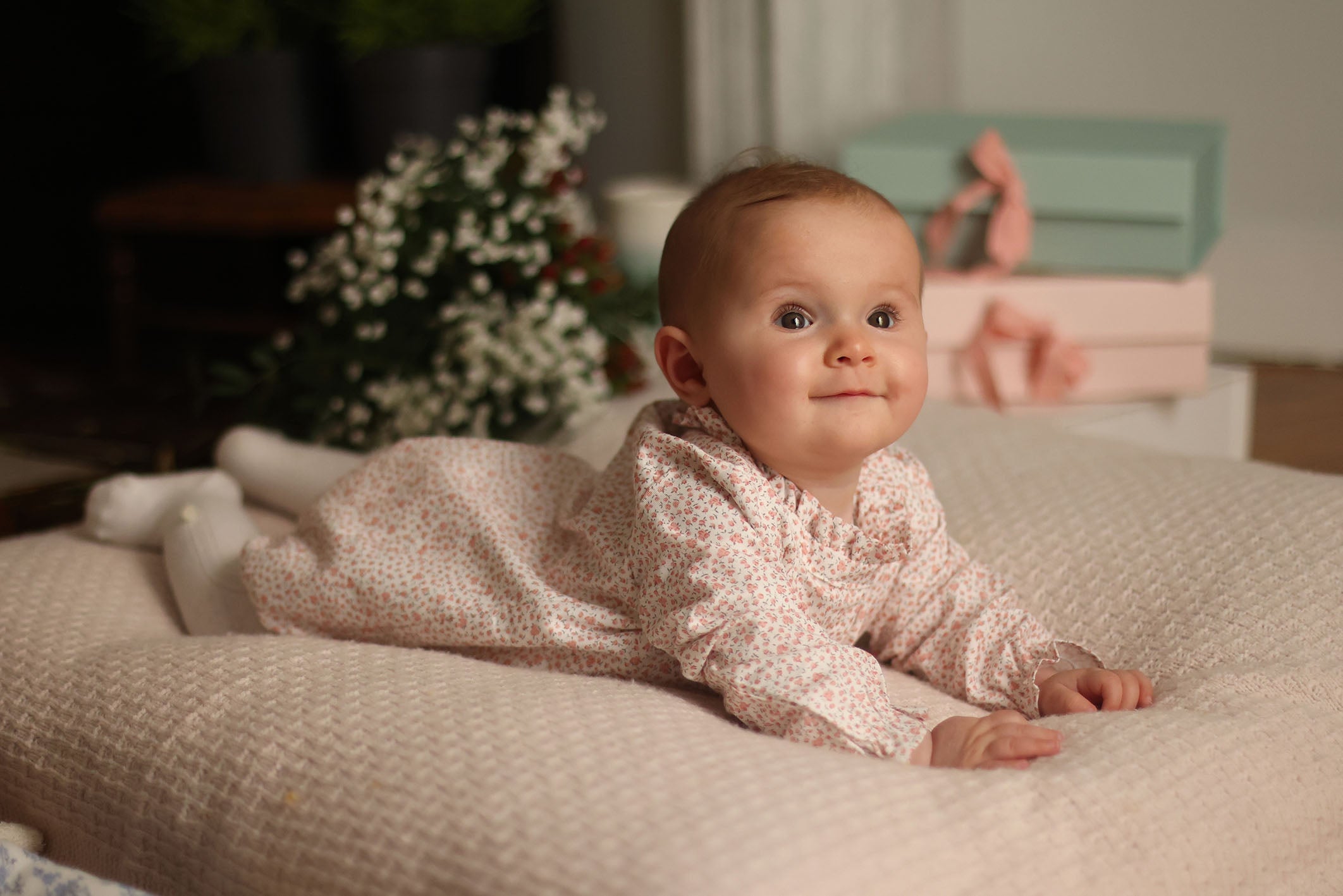 Barboteuse Héron oeillets roses Les Enfantines