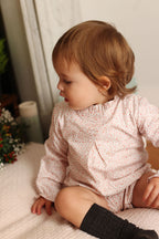 Barboteuse Héron oeillets roses Les Enfantines