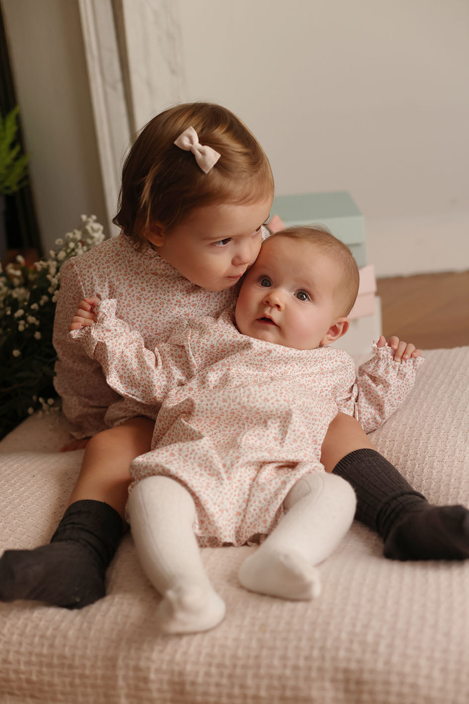 Barboteuse Héron oeillets roses Les Enfantines