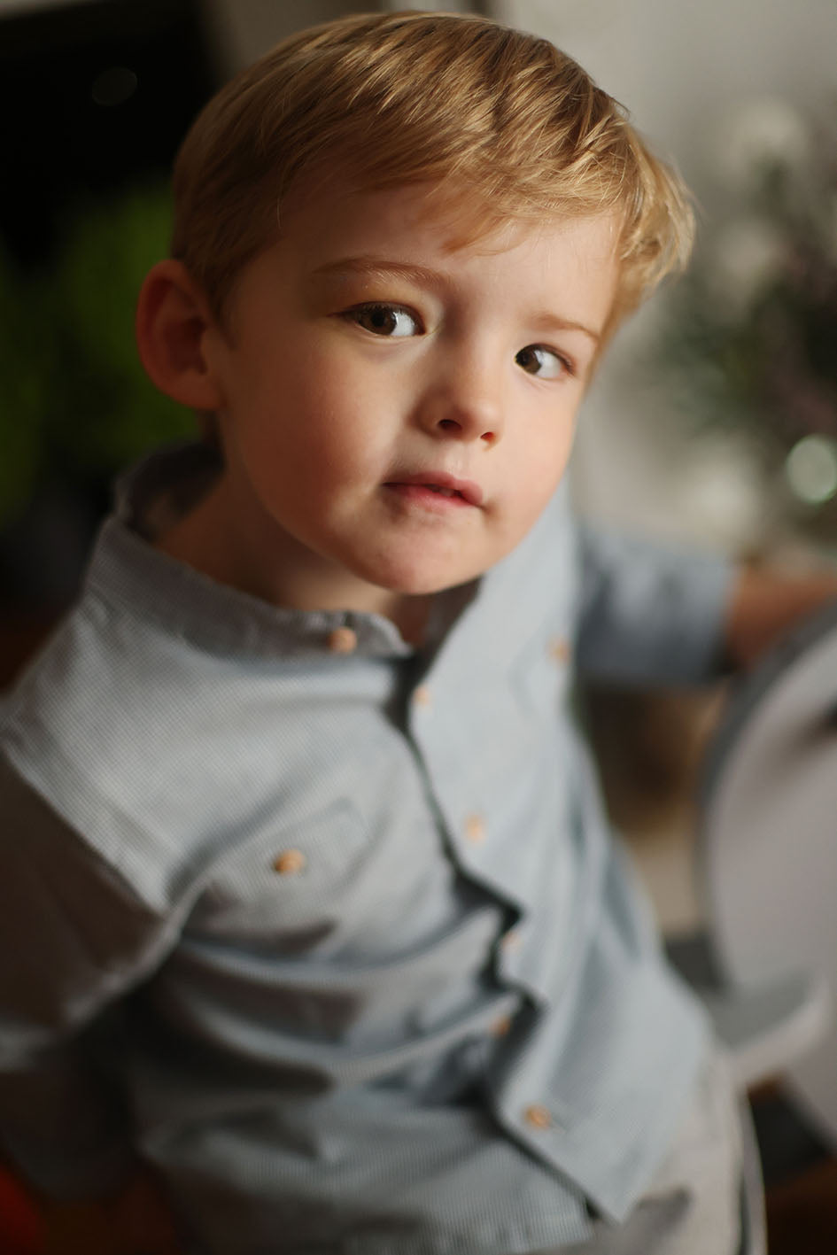 Chemise Tigre Pied de Poule orage Les Enfantines