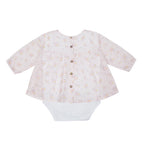 Body et Blouse Aigrette Fleurs vintage Les Enfantines