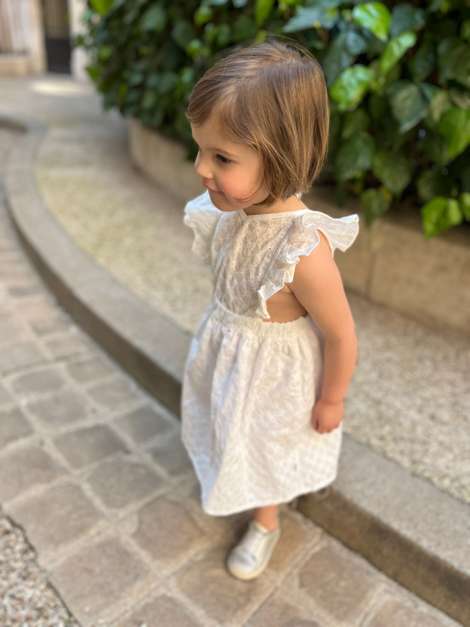 Robe autruche Damier blanc Les Enfantines