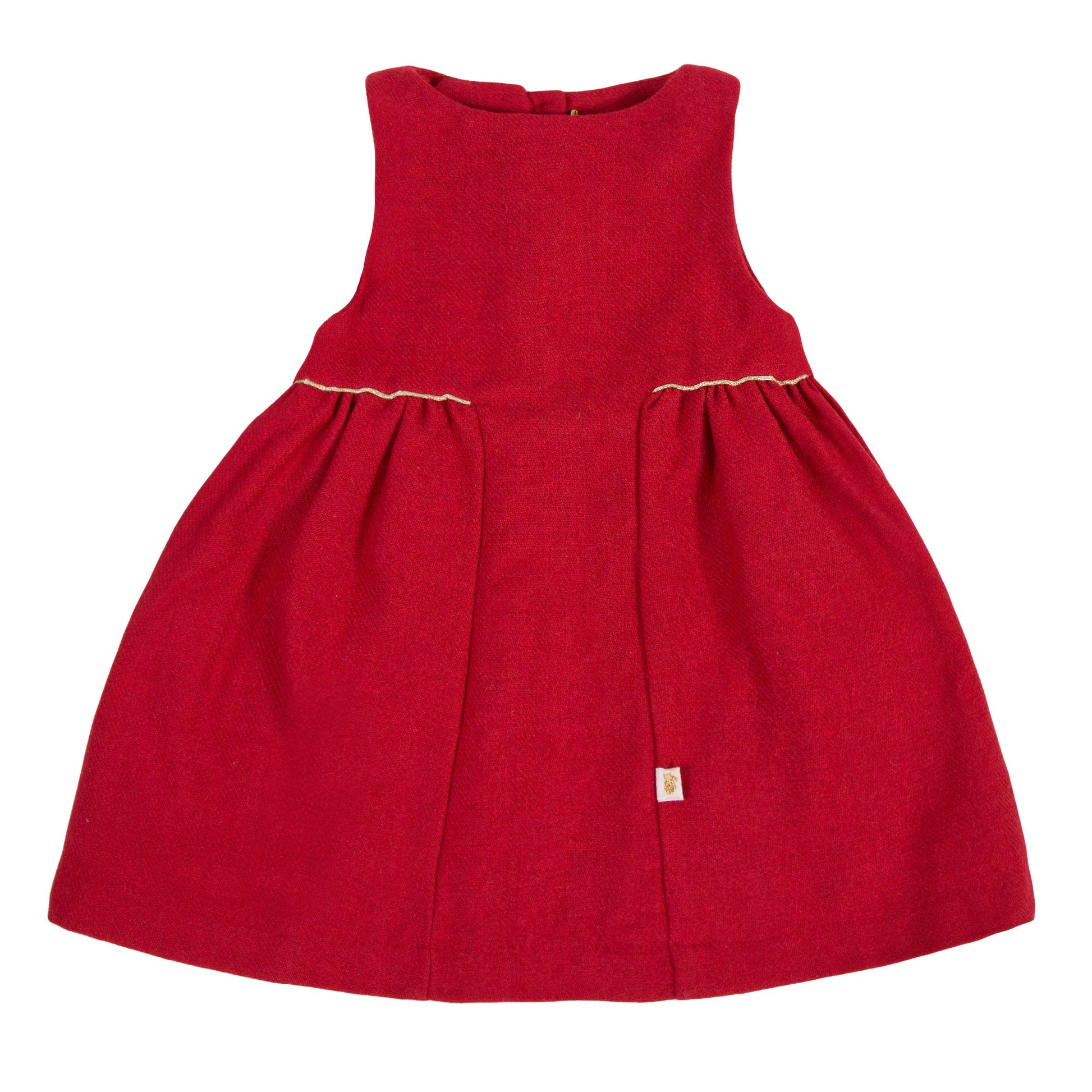 Robe hibou rouge joyeux les enfantines