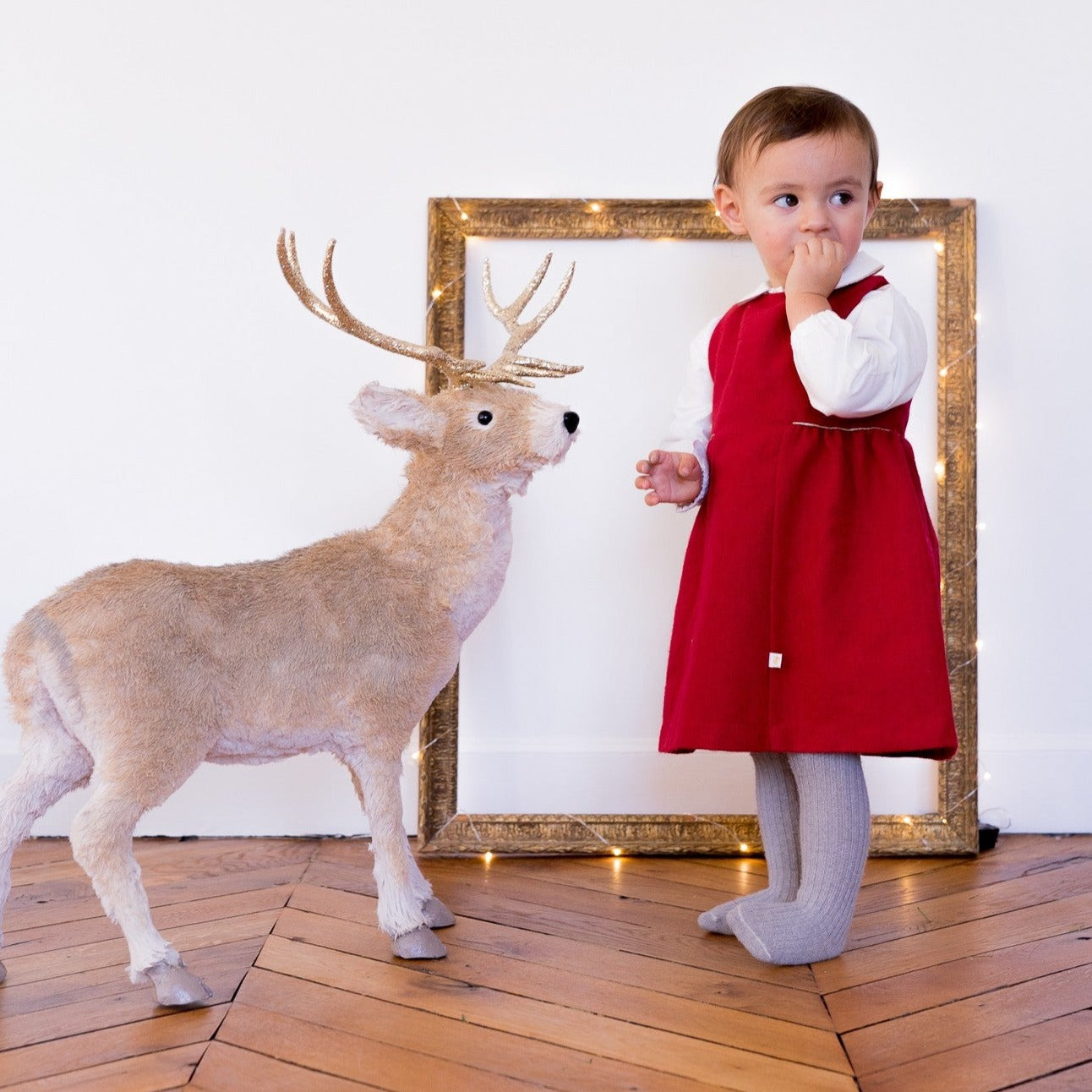 Robe hibou rouge joyeux les enfantines