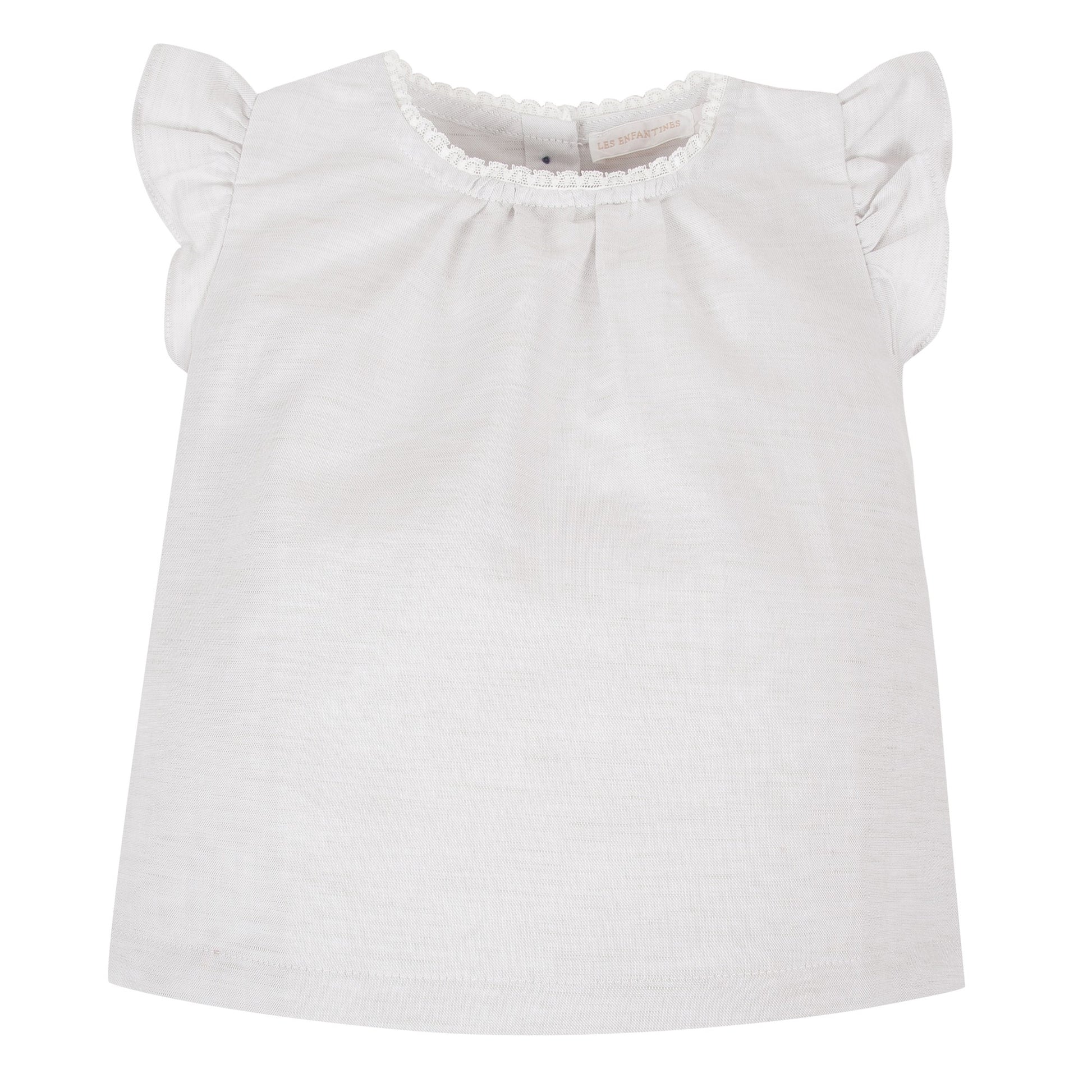 Blouse Perroquet lin gris les enfantines