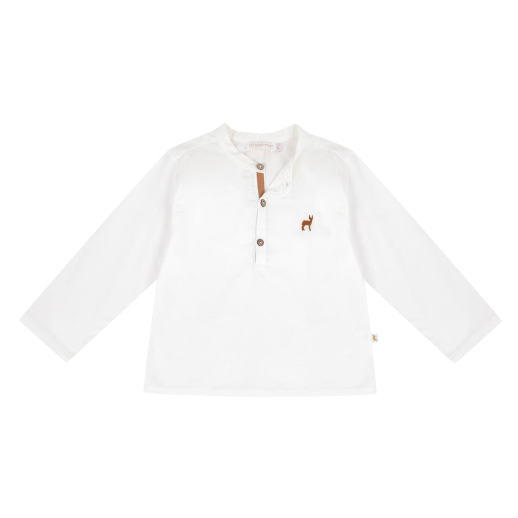 Blouse Bourdon carreaux camel Les Enfantines