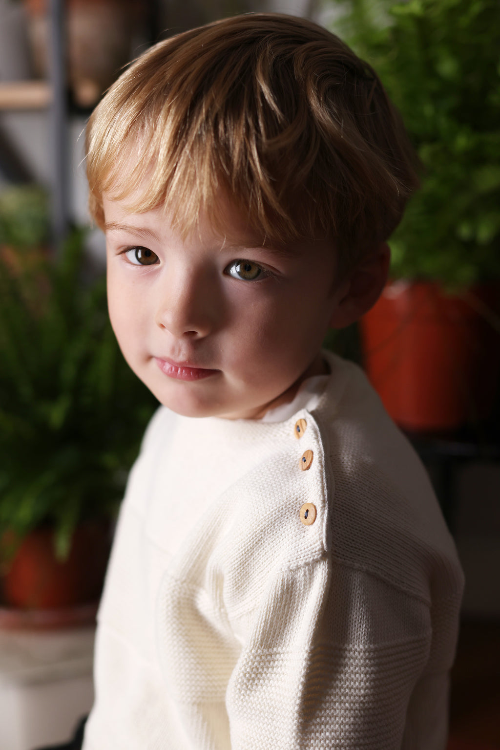 Pull mousse blanc Les Enfantines