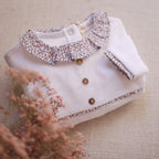 Pyjama Loup Velours blanc cassé Les Enfantines