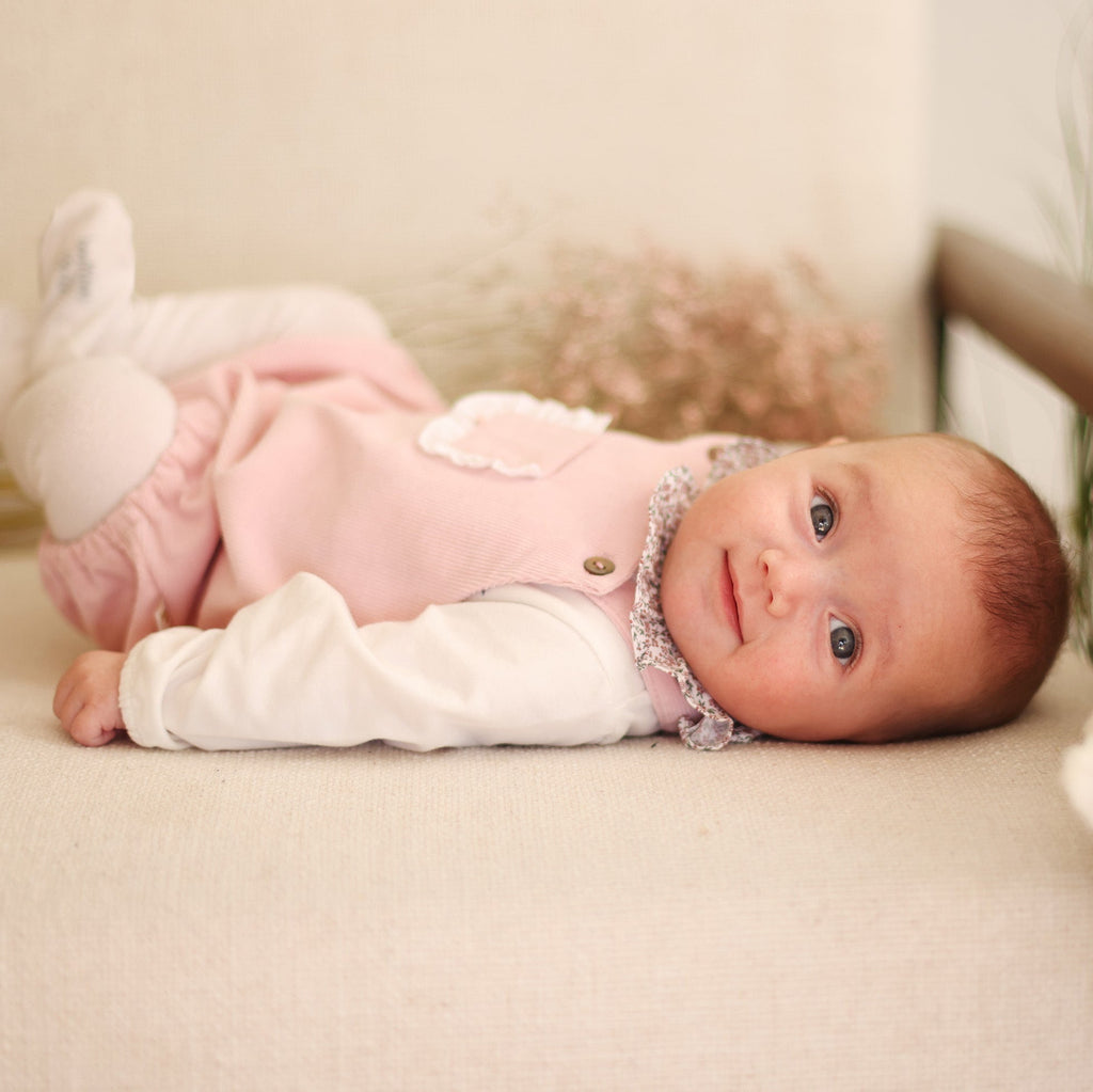 Combishort loutre velours rose Les Enfantines