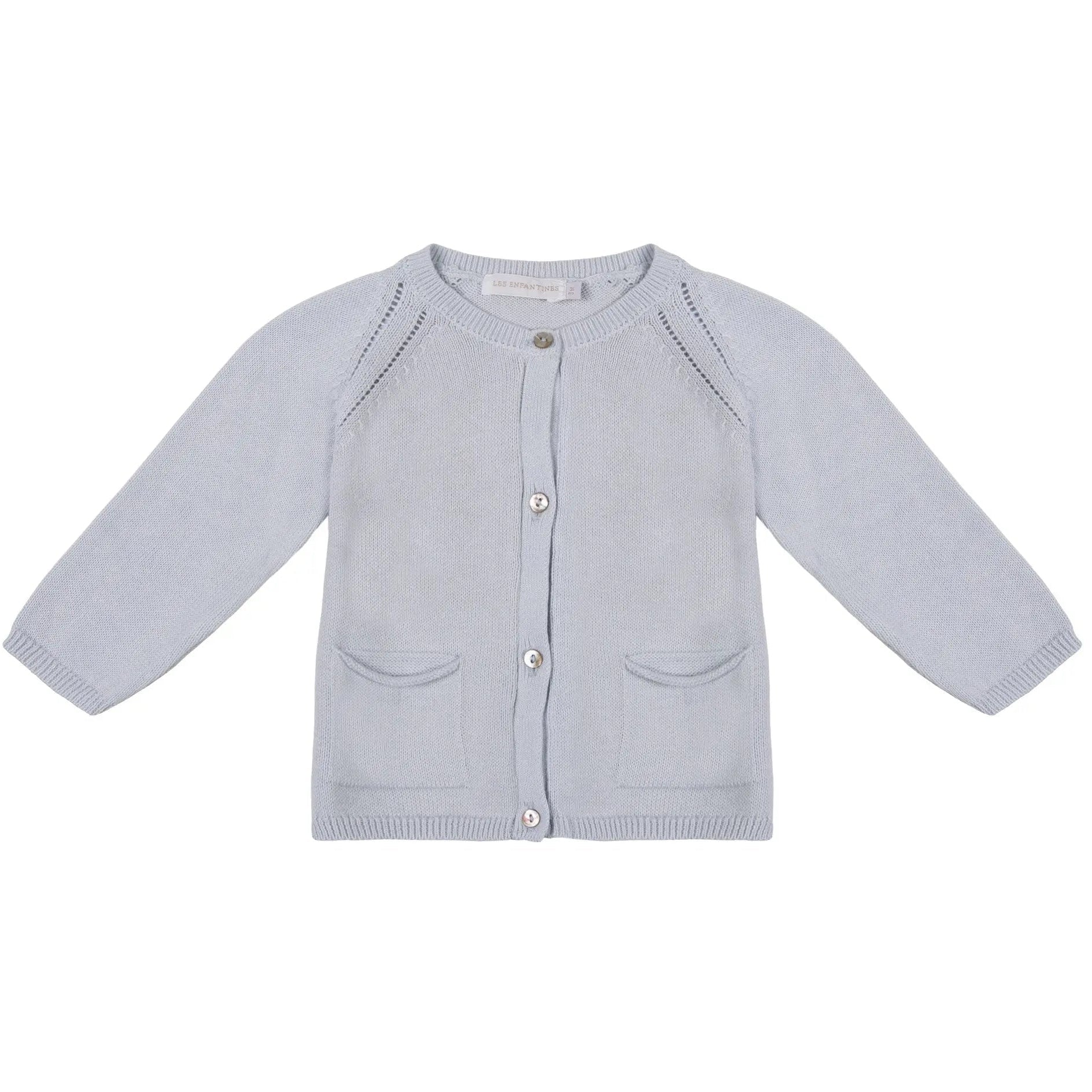 Cardigan Coccinelle Bleu ciel les enfantines