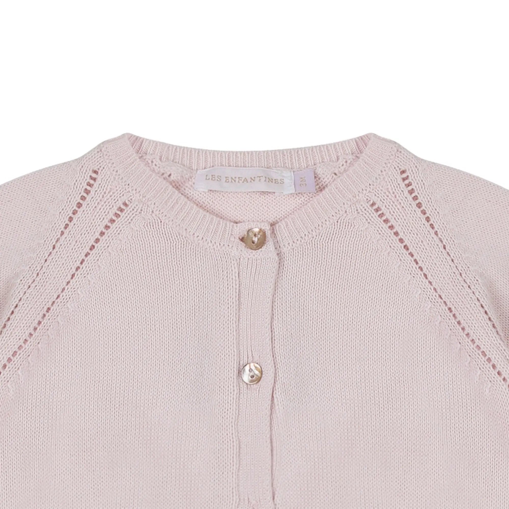 Cardigan Coccinelle rose pale les enfantines