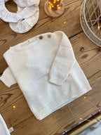 Pull mousse blanc Les Enfantines