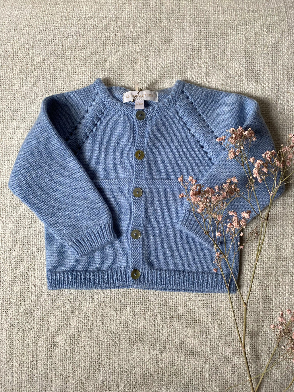 Cardigan Chevreuil bleu nuage Les Enfantines