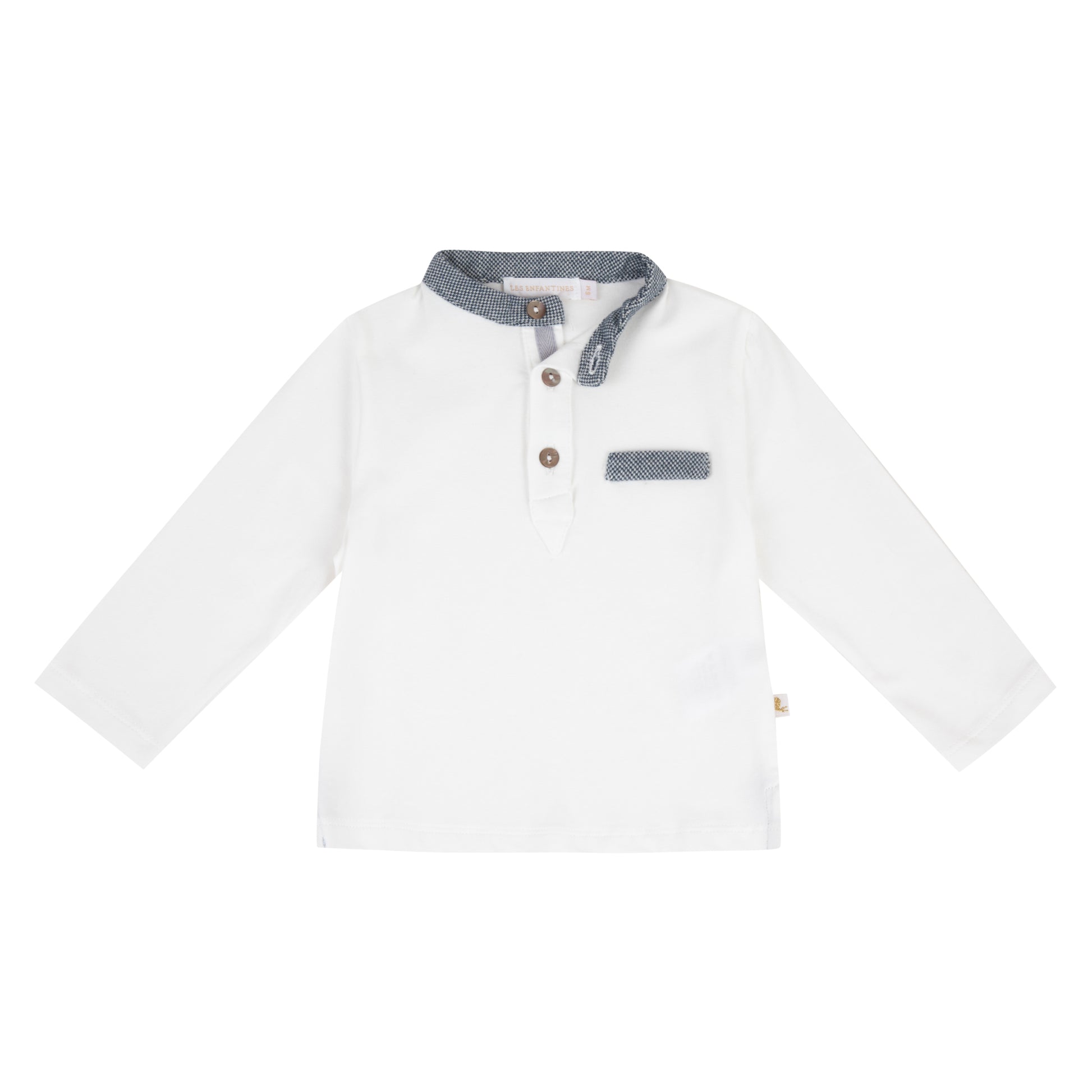 Polo abeille chevrons marine Les Enfantines