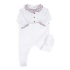 Pyjama Loup Velours blanc cassé Les Enfantines