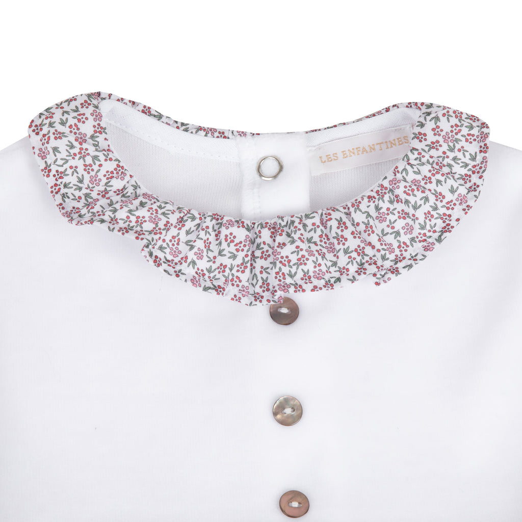 Pyjama Loup Velours blanc cassé Les Enfantines