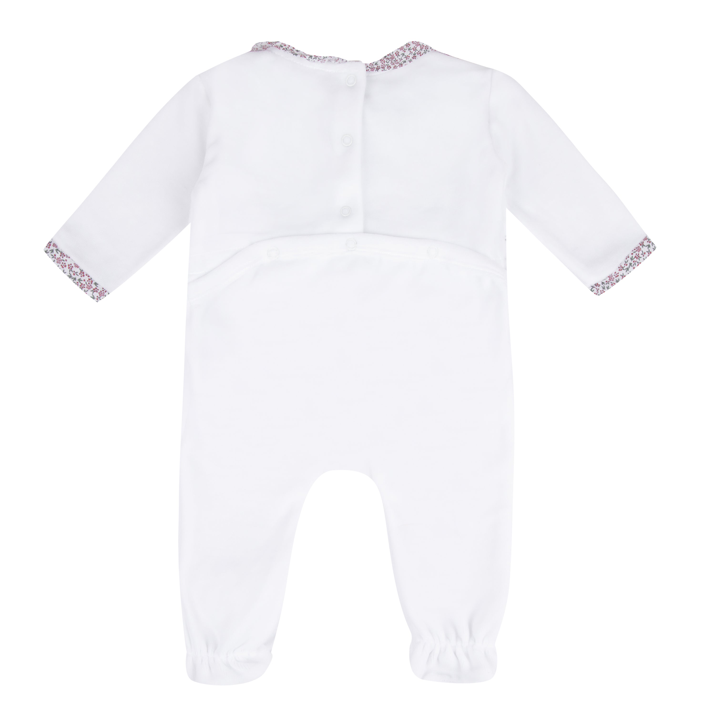 Pyjama Loup Velours blanc cassé Les Enfantines