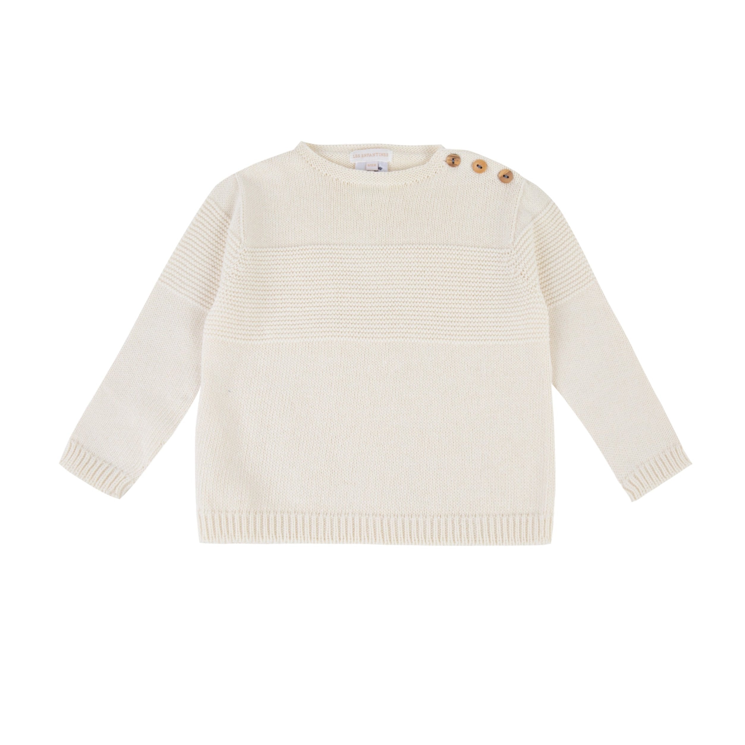 Pull mousse blanc Les Enfantines