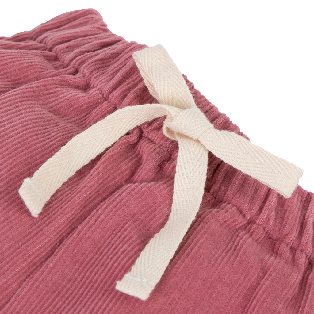 Pantalon belette velours vieux rose Les Enfantines